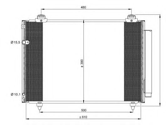 Конденсатор, кондиционер NRF 35860
