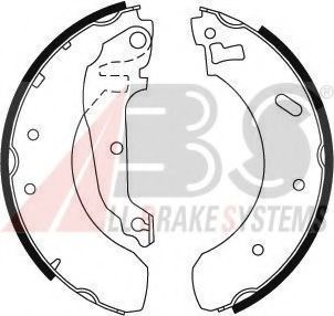 Комплект тормозных колодок A.B.S. 8858