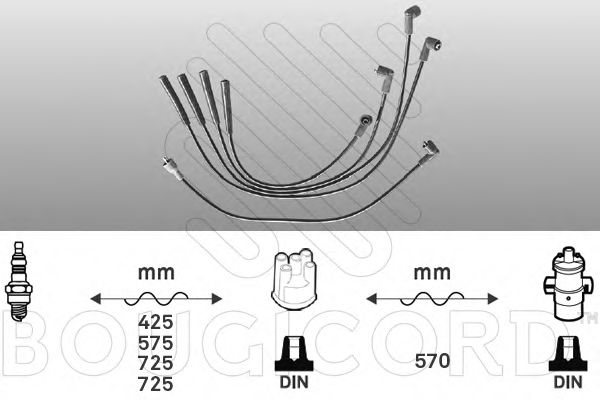 Комплект проводов зажигания BOUGICORD 4060