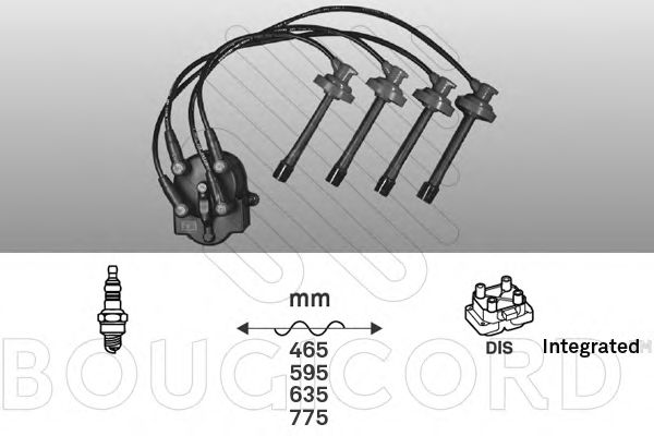 Комплект проводов зажигания BOUGICORD 7408