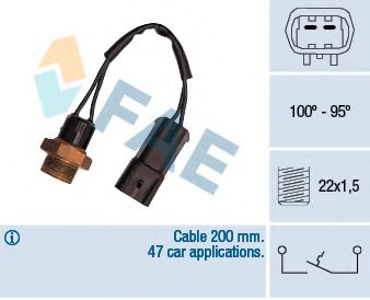 Термовыключатель, вентилятор радиатора FAE 36220