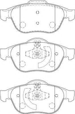 Комплект тормозных колодок, дисковый тормоз NECTO FD7228A