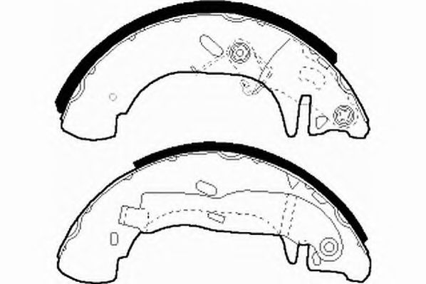 Комплект тормозных колодок NECTO N1493