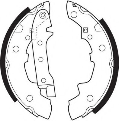 Комплект тормозных колодок NECTO N1039