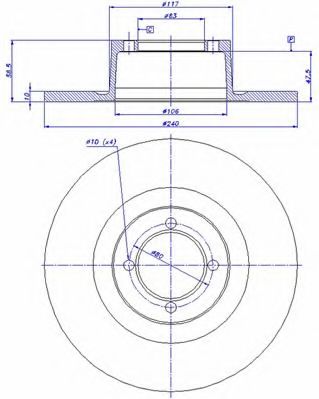 Тормозной диск CAR 230015