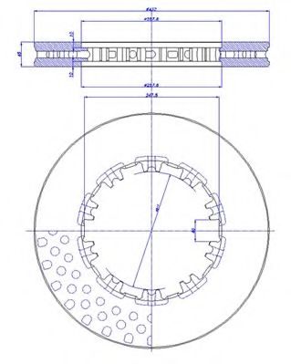 Тормозной диск CAR 150.045