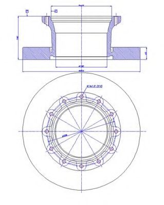 Тормозной диск CAR 150.532