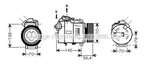 Компрессор, кондиционер AVA QUALITY COOLING BWAK330