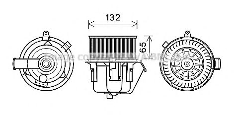 Электродвигатель, вентиляция салона AVA QUALITY COOLING CN8297