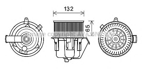 Электродвигатель, вентиляция салона AVA QUALITY COOLING CN8302