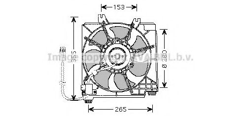 Вентилятор, охлаждение двигателя AVA QUALITY COOLING CR7511