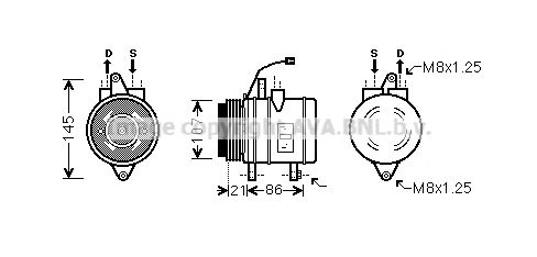 Компрессор, кондиционер AVA QUALITY COOLING DWK079