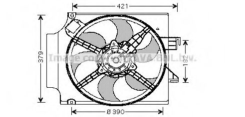 Вентилятор, охлаждение двигателя AVA QUALITY COOLING FD7513