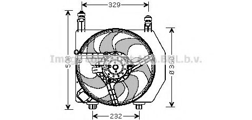 Вентилятор, охлаждение двигателя AVA QUALITY COOLING FD7525