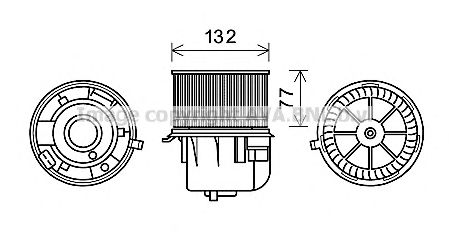 Электродвигатель, вентиляция салона AVA QUALITY COOLING FD8572