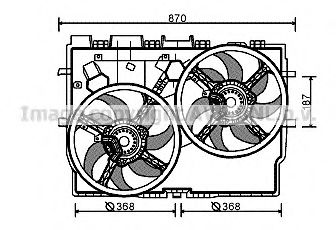 Вентилятор, охлаждение двигателя AVA QUALITY COOLING FT7584