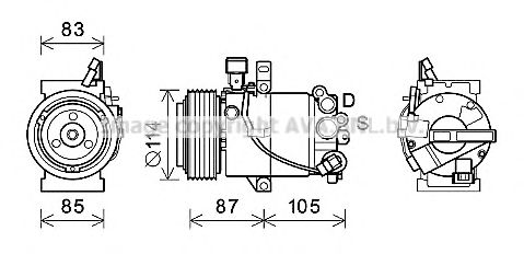 Компрессор, кондиционер AVA QUALITY COOLING HYK355