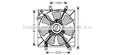 Вентилятор, охлаждение двигателя AVA QUALITY COOLING KA7501