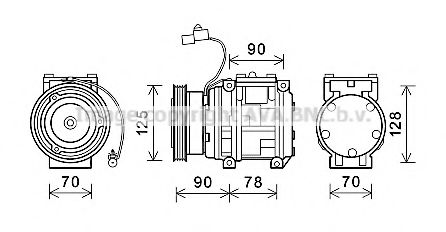 Компрессор, кондиционер AVA QUALITY COOLING KAAK178