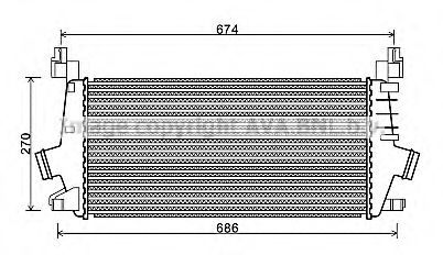 Интеркулер AVA QUALITY COOLING OLA4548
