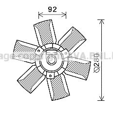 Вентилятор, охлаждение двигателя AVA QUALITY COOLING SA7023