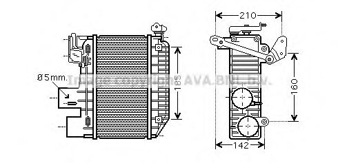 Интеркулер AVA QUALITY COOLING TO4365