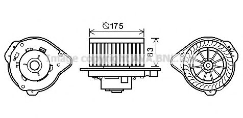 Электродвигатель, вентиляция салона AVA QUALITY COOLING VO8174