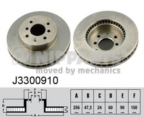 Тормозной диск NIPPARTS J3300910