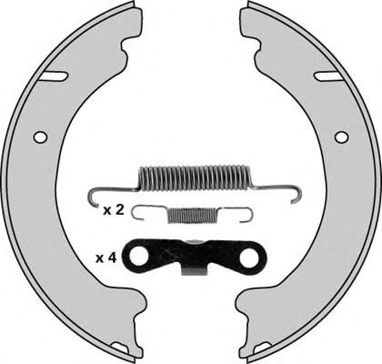 Комплект тормозных колодок, стояночная тормозная система MGA M745R
