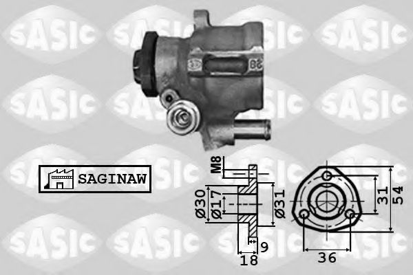 Гидравлический насос, рулевое управление SASIC 7076021