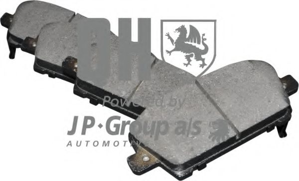 Комплект тормозных колодок, дисковый тормоз JP GROUP BP1598