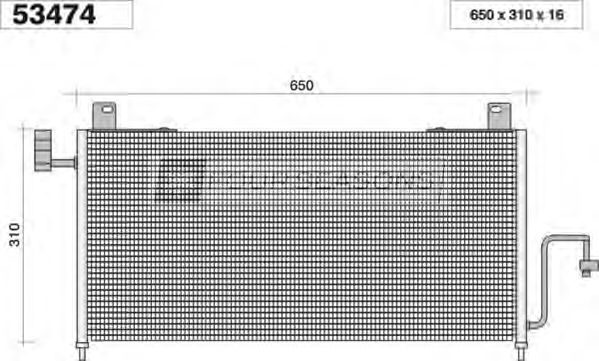 Конденсатор, кондиционер STANDARD F4-53474
