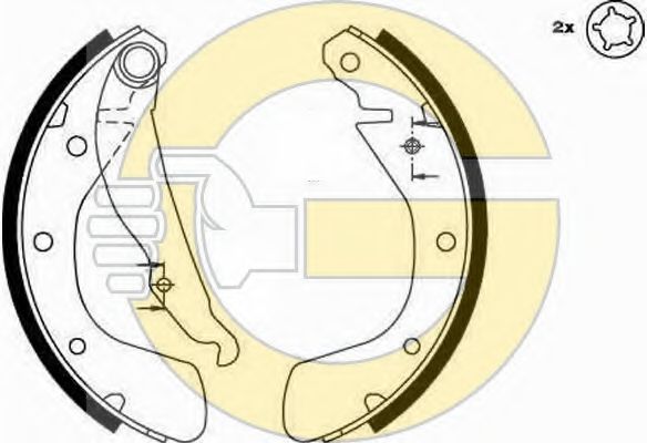 Комплект тормозных колодок GIRLING 5185429