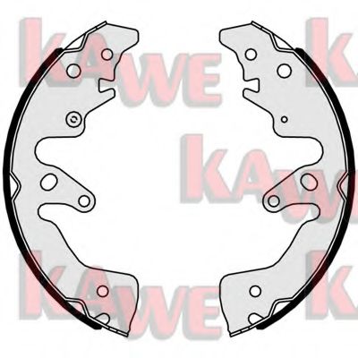 Комплект тормозных колодок KAWE 01076