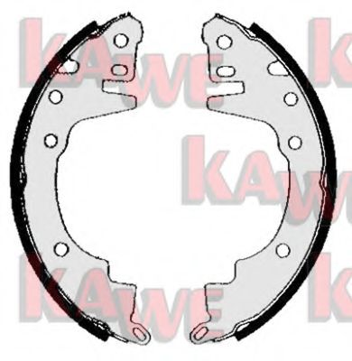 Комплект тормозных колодок KAWE 04610