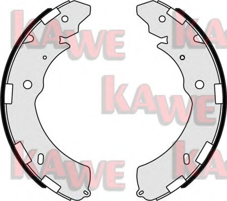 Комплект тормозных колодок KAWE 09470
