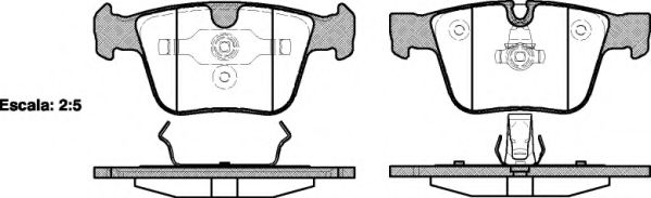 Комплект тормозных колодок, дисковый тормоз KAWE 1216 00