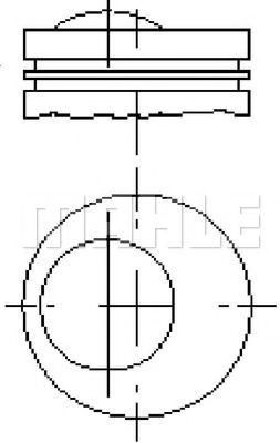 Поршень MAHLE ORIGINAL E14230