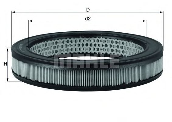 Воздушный фильтр MAHLE ORIGINAL LX 630