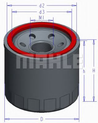Масляный фильтр MAHLE ORIGINAL OC 980