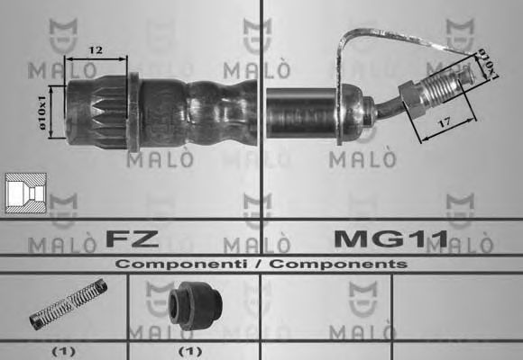 Тормозной шланг MALÒ 80384