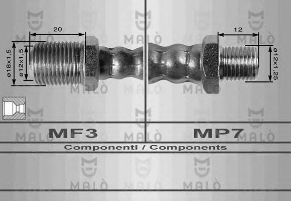 Тормозной шланг ORIGINAL IMPERIUM 23088