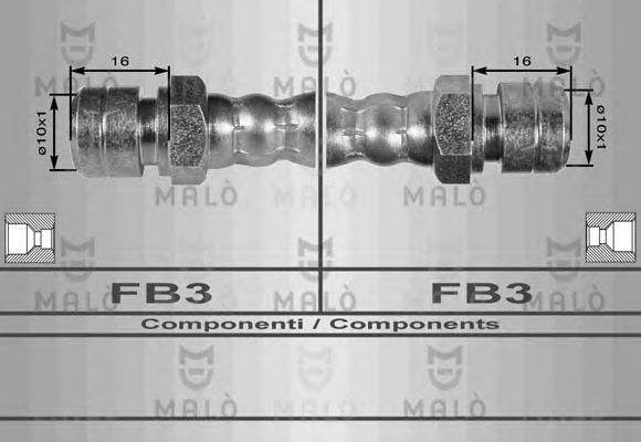 Тормозной шланг MALÒ 8241