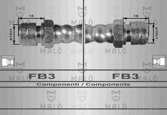 Тормозной шланг MALÒ 8475