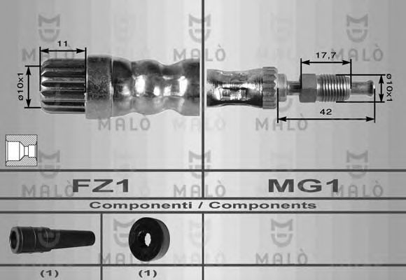 Тормозной шланг MALÒ 8533