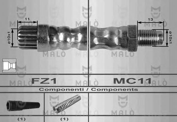 Тормозной шланг MALÒ 8622