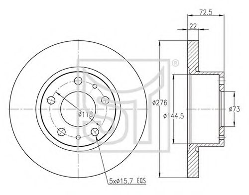 Тормозной диск ST-TEMPLIN 03.110.0823.280
