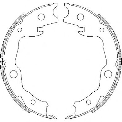 Комплект тормозных колодок WOKING Z4677.00