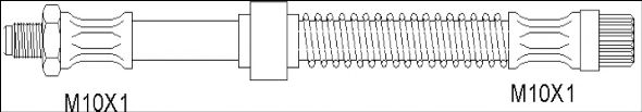 Тормозной шланг WOKING G1901.87