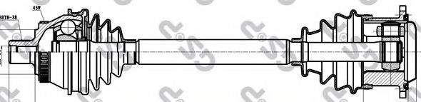 Приводной вал GSP 203015